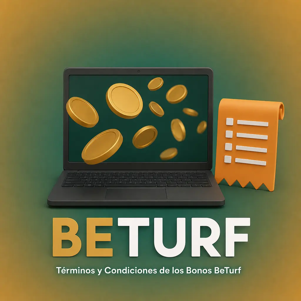 Términos y condiciones de los bonos BeTurf: requisitos de edad, rollover, cuota mínima y reglas de retiro en Argentina.